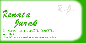 renata jurak business card